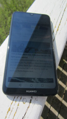 Uso de la Y7 2019 de Huawei al aire libre