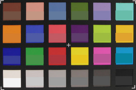 ColorChecker: el color original se muestra en la mitad inferior de cada campo.