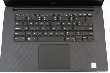 La misma disposición de teclado y teclado que la última generación XPS 15 9570/9560
