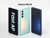 Samsung ha diseñado el Galaxy M55 en acabados verde y azul (Fuente de la imagen: Samsung)