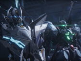 Captura de pantalla de Mecha Break mostrando mechs listos para la batalla