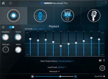 Waves MaxxAudio Pro con ecualizador configurable