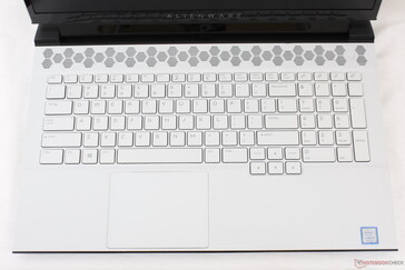 El teclado ha cambiado en tamaño y diseño desde el antiguo Alienware m17 R1