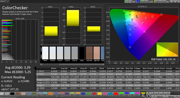 CalMAN: Precisión de color - espacio de color objetivo sRGB