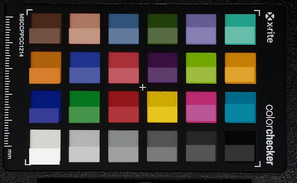 ColorChecker: El color de referencia se muestra en la mitad inferior de cada área de color.