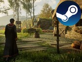 Hogwarts Legacy tiene alrededor de 30 horas de campaña principal. (Fuente de la imagen: Hogwarts Legacy en YouTube, Steam, editado)