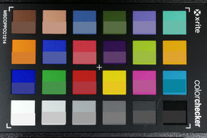 Imagen de ColorChecker: el color original se muestra en la mitad inferior de cada campo.