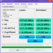 ASSSD en lectura: 477 MB/s ASSSD en lectura: 477 MB/s