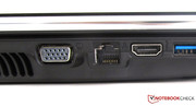 Puerto VGA,  HDMI y GBit LAN.