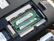y la RAM DDR3 (dos bases) pueden ser removidas.