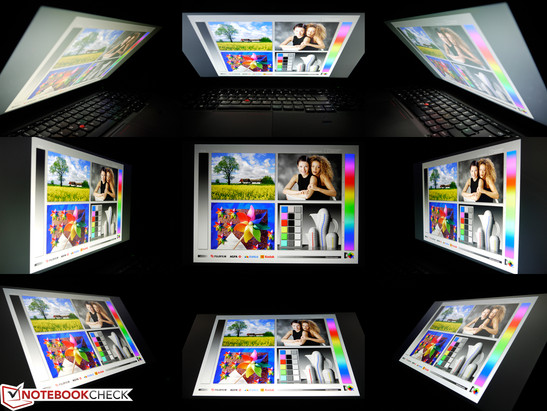 Ángulos de visión del display IPS 3K del Lenovo ThinkPad W540