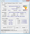 Informaciones de CPU-Z-sobre el Acer Aspire 7520G-602G40