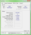 Información CPU-Z del Sony Vaio VGN-FZ31Z