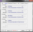 Información del Sistema  CPU-Z Cache