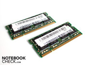 EL DDR2 RAM consiste de 2 módulos de 2.048 MB.