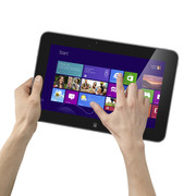 Duradero: en nuestra prueba tardamos todo un día en agotar la batería de 28 Wh del tablet Dell. Duradero: en nuestra prueba tardamos todo un día en agotar la batería de 28 Wh del tablet Dell.