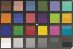 ColorChecker Passport: Los colores objetivos se muestran en la mitad inferior de cada parche.
