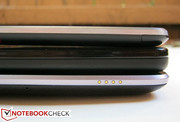 El reborde cromado del Nexus 7 es en realidad plástico, en comparación con el reborde metálico del One X