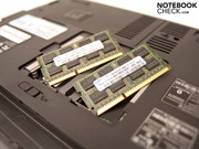 Una memoria RAM de 4 GBytes DDR3-8500 de Samsung en dos interfaces