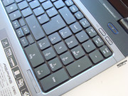 El Aspire viene con un teclado completo.
