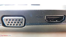 El G700 está bien preparado para presentaciones y conexiones a proyectores gracias al puerto VGA y HDMI.