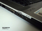 Un monitor externo puede ser conectado a través de HDMI.