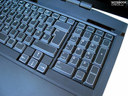 El teclado es muy similar a uno de los portátiles Alienware antiguos, a primera vista...