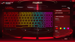 Puedes iluminar el teclado o hacerlo parpadear (en uno o varios colores).