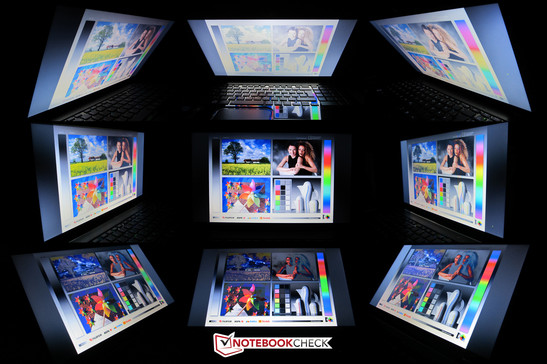 Ángulos de visión del Toshiba Satellite L850-153 Ángulos de visión del Toshiba Satellite L850-153