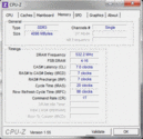 Información del sistema: CPUZ RAM