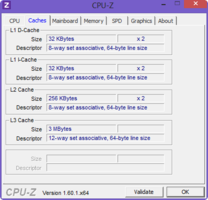 System info CPUZ Cache System info CPUZ Cache