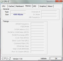Información de sistema CPUZ RAM