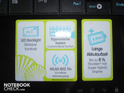 Especificaciones del Netbook: Iluminación LED, hasta 8.5 horas de duración de batería.