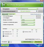 Con Acer ePower Management tienes bajo control todas las opciones de energia