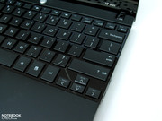 Sólo la disposición del teclado americano de la muestra causo un poco de confusión.