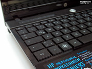 ...pero el HP 4310s ofrece de todas formas un teclado muy generoso.