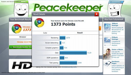 Banco de pruebas de navegador Peacekeeper: Chromebook