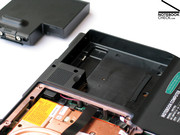 The battery has to be removed first, before changing hardware components.