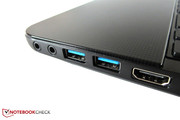 En 2012 dos puertos USB 3.0 son un requisito. En 2012 dos puertos USB 3.0 son un requisito.