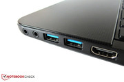 En 2012 dos puertos USB 3.0 son un requisito.