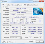 Informacion del Sistema CPUZ CPU