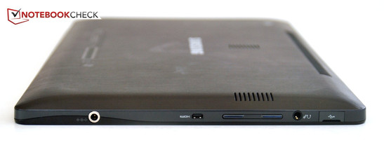 Izquierda: Encendido, Micro-HDMI, volumen, clavija de audio, USB 2.0