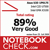 Analisis Asus U2E 1P017E Ultraportatil: Puntuación global „Muy bueno“