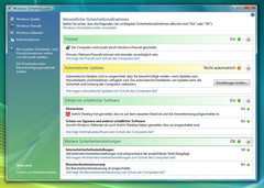 El centro de seguridad de Windows Vista es una versión mejorada del de XP.
