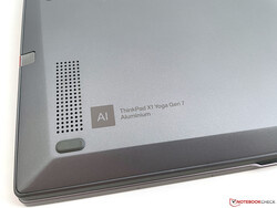El X1 Yoga G7 hace uso del aluminio.