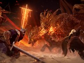 Juego cooperativo de Elden Ring Nightreign contra Tricephalos. (Fuente de la imagen: Steam)