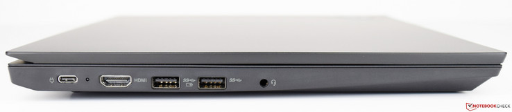 izquierda: USB 3.1 Gen 2 Type-C, HDMI, 2x USB 3.0 Type-A, conector combo de audio