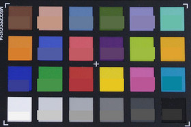 ColorChecker: El color de referencia se muestra en la mitad inferior de cada área de color.