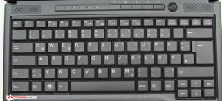 El teclado resiste las salpicaduras.