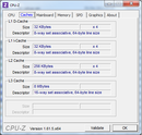 System info CPUZ Cache